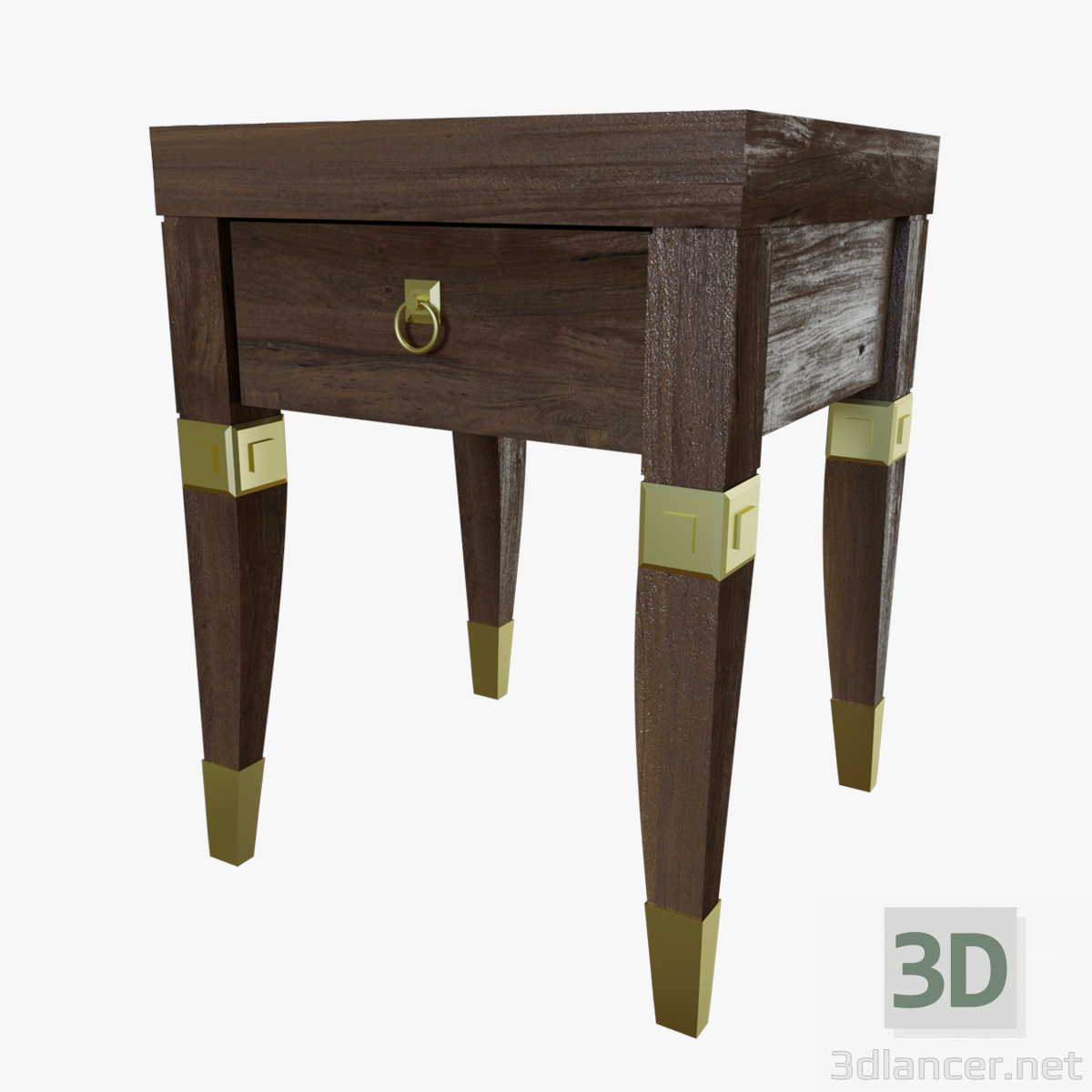 3d Nightstand model buy - render