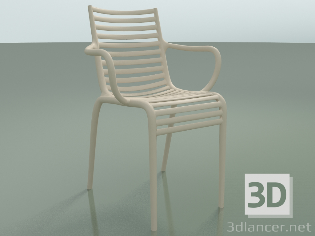 3d model Chair with armrests PIP-e (017) - preview