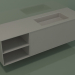 3d model Washbasin with drawer and compartment (06UC934D2, Clay C37, L 168, P 50, H 48 cm) - preview