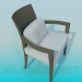 3d model Silla con almohada cómoda - vista previa