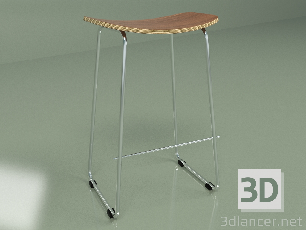 3D Modell Halbbarstuhl Saddle - Vorschau