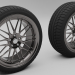 3d Car wheel model buy - render