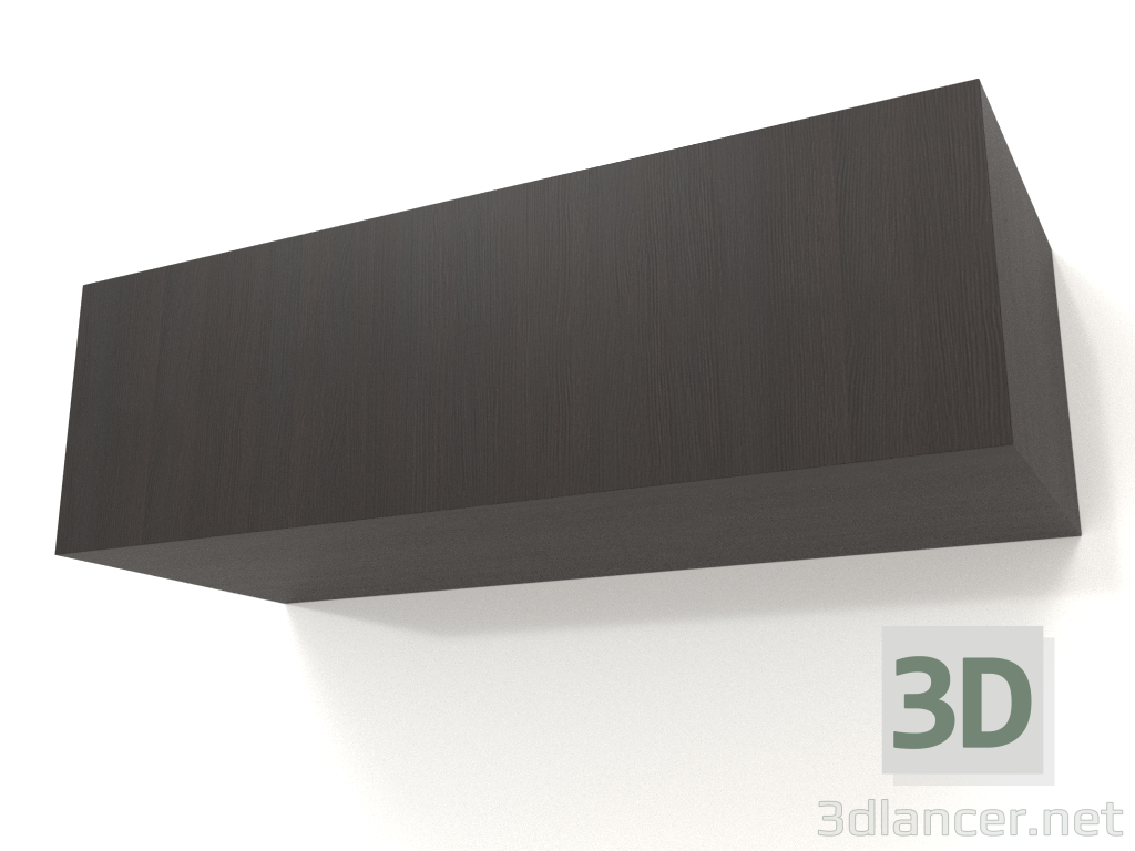 3d model Estante colgante ST 06 (1 puerta, 800x315x250, madera marrón oscuro) - vista previa