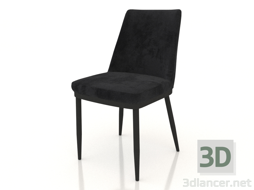 modèle 3D Chaise Joss (graphite) - preview