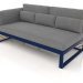 3d model Modular sofa, section 1 left, high back (Night blue) - preview