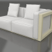 3d model Sofa module, section 1 right (Gold) - preview