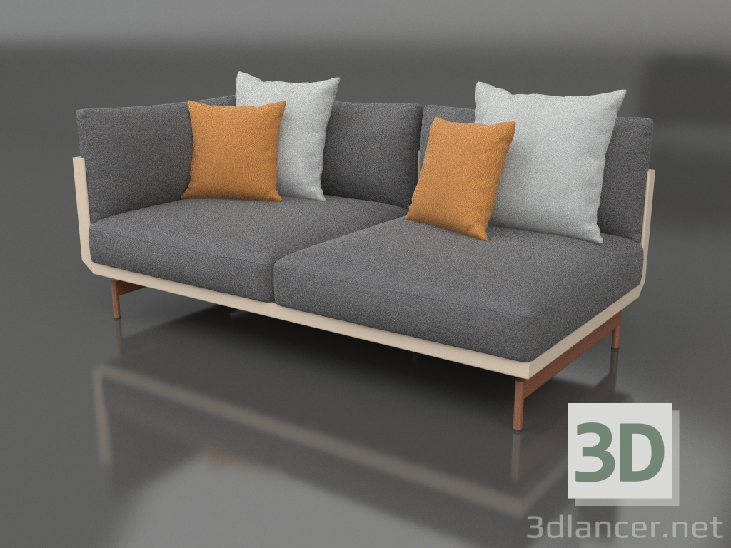 3d model Módulo sofá sección 1 izquierda (Arena) - vista previa