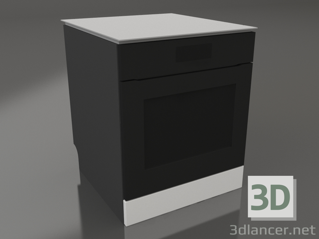 3d model Oven 60 cm (grey) - preview