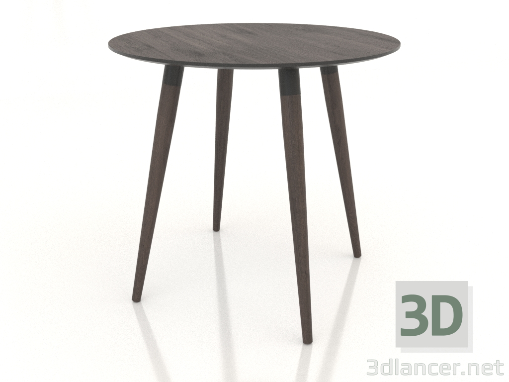 3d model Dining table BRUNO 800x800x750 mm (dark oak) - preview