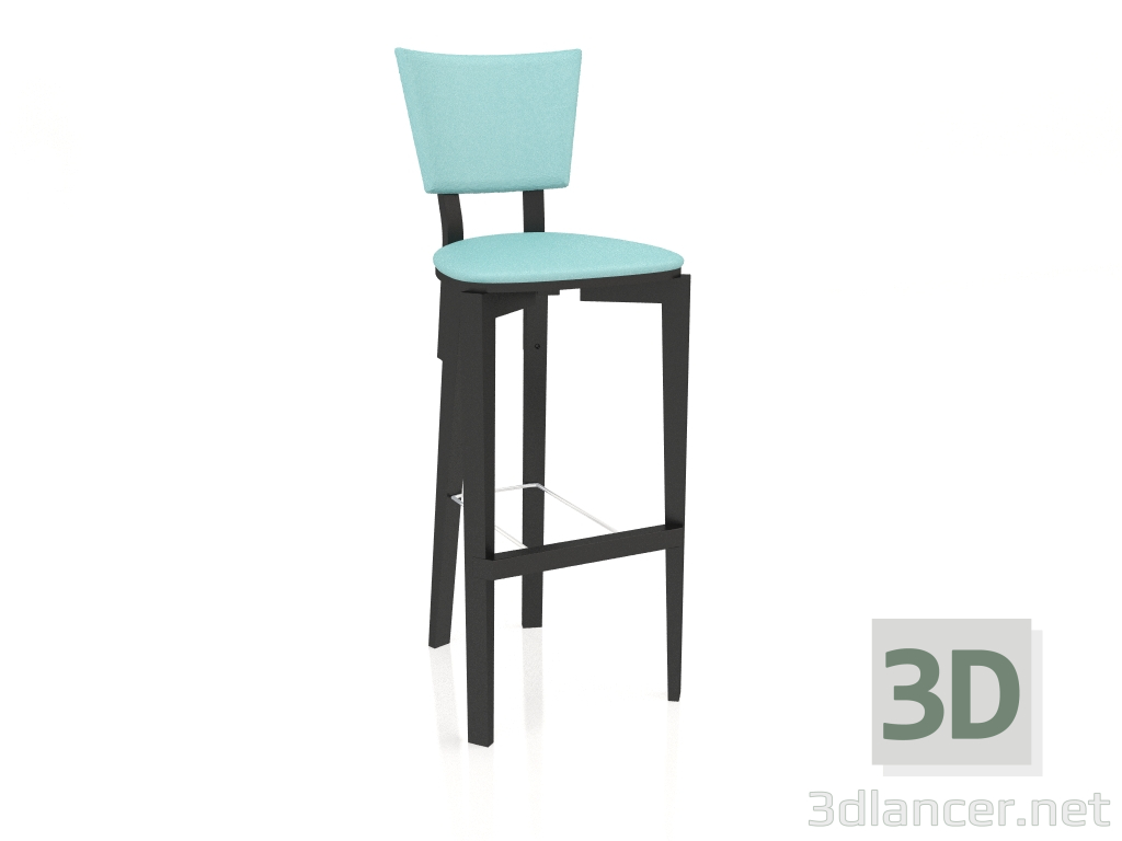 3d model Trapeze bar stool (option 8) - preview