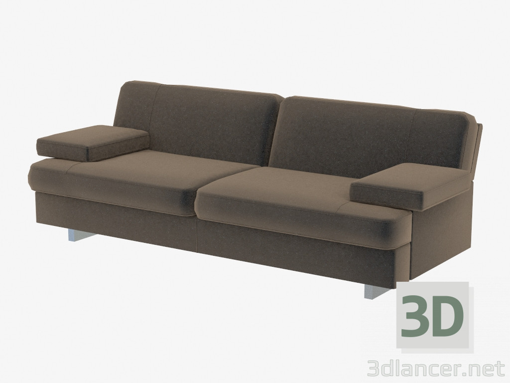 modello 3D Divano letto doppio - anteprima