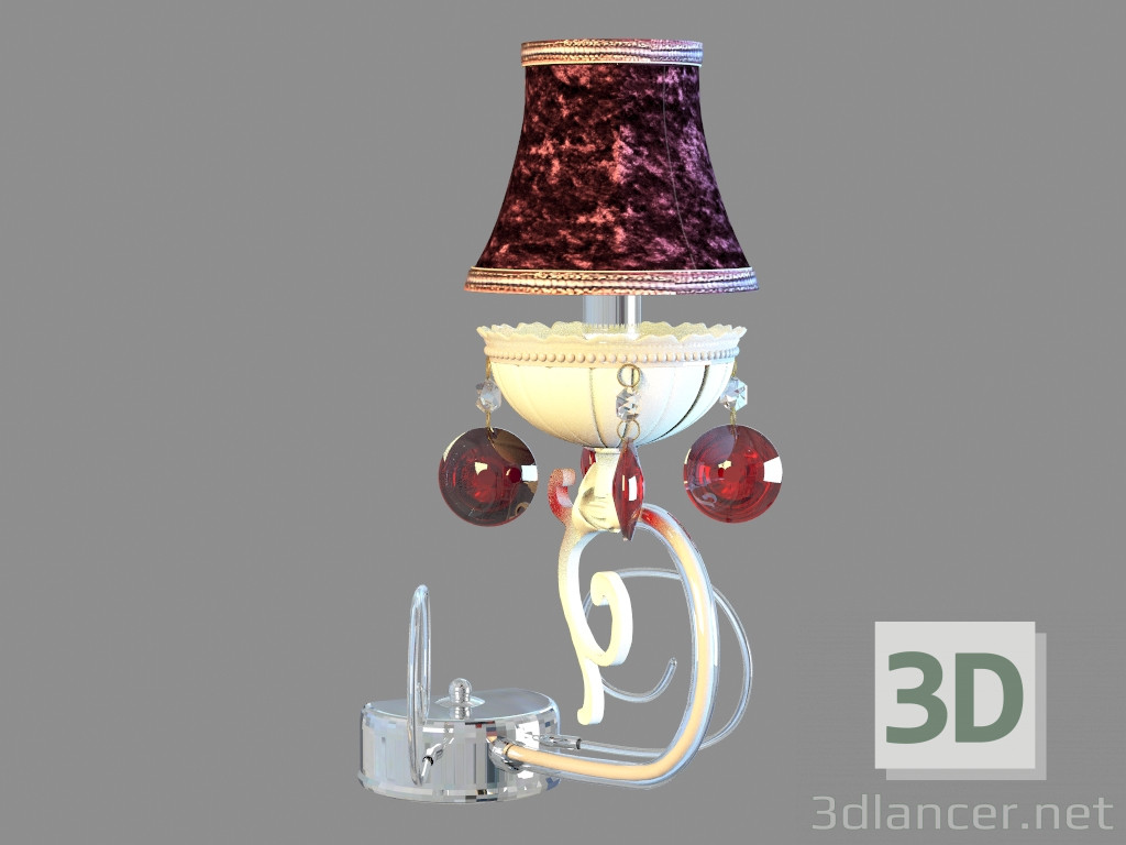 3d model Soporte mural A8320AP-1CC - vista previa