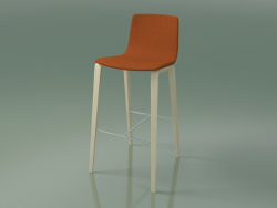 Silla de bar 5904 (4 patas de madera, tapizada, abedul blanco)