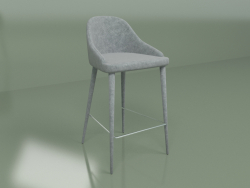 Semi-bar chair Elizabeth (gray)