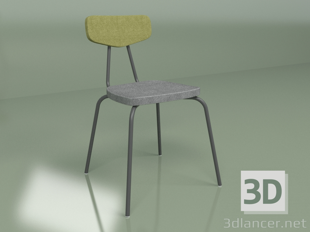 3d model Silla Pavesino 2 (verde) - vista previa