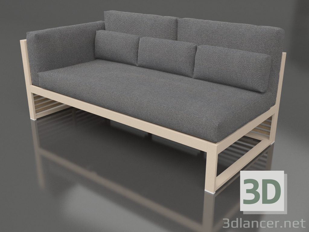 3d model Sofá modular, sección 1 izquierda, respaldo alto (Arena) - vista previa