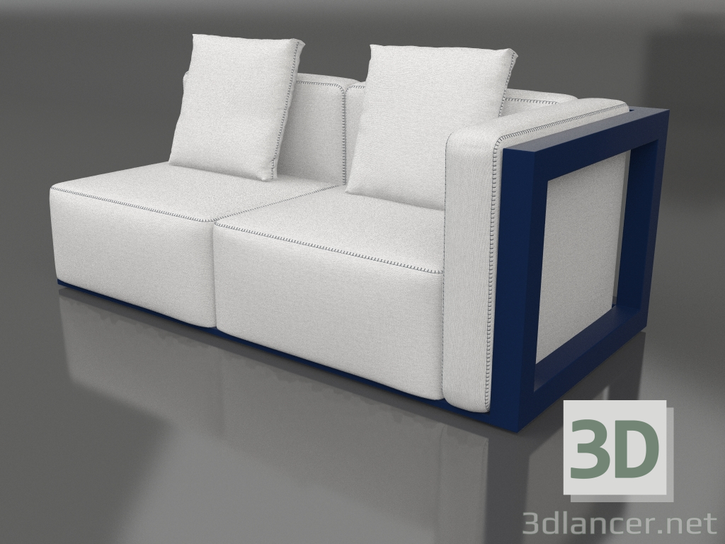 modello 3D Modulo divano, sezione 1 destra (Blu notte) - anteprima