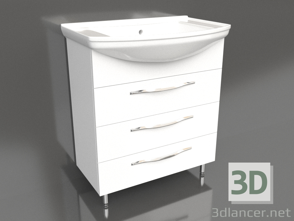 3d model Mueble de suelo 75 cm (Agr.01.07-3) - vista previa