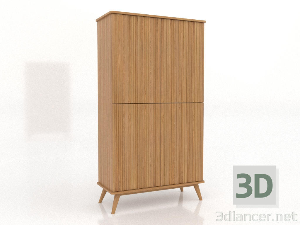 3d модель Шкаф 5 1000х450х1800 мм (натуральный дуб) – превью 3d модель Шкаф 5 1000х450х1800 мм (натуральный дуб) – превью