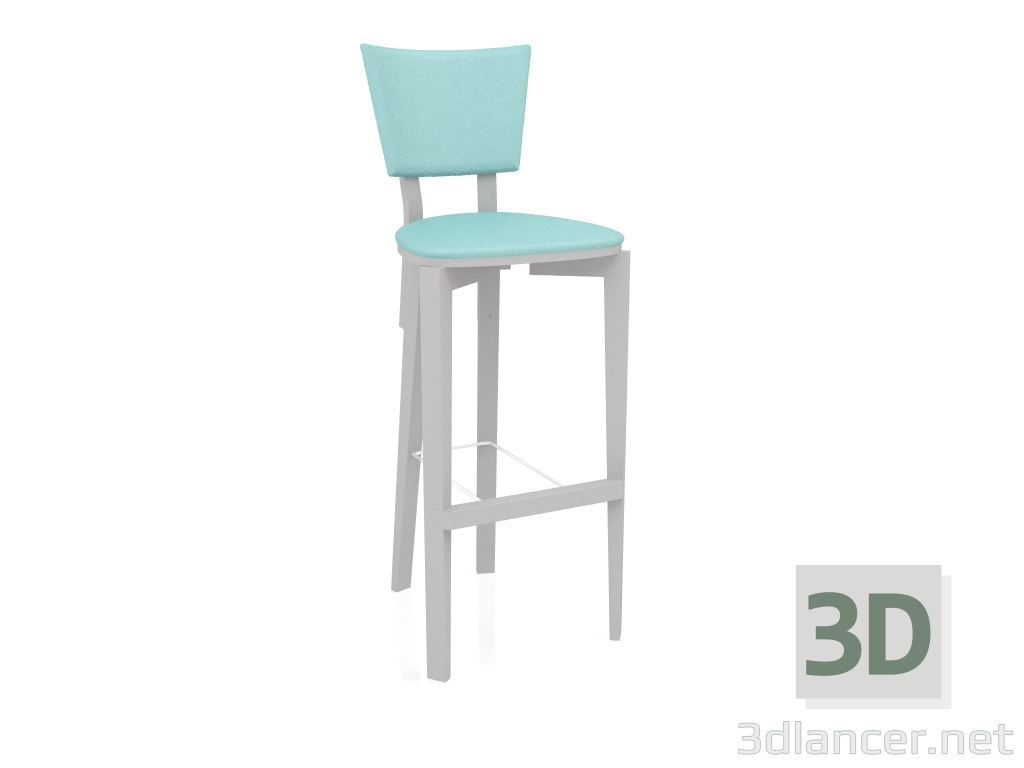 3d model Trapeze bar stool (option 9) - preview