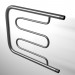 3d model Towel warmer nickel plated - preview