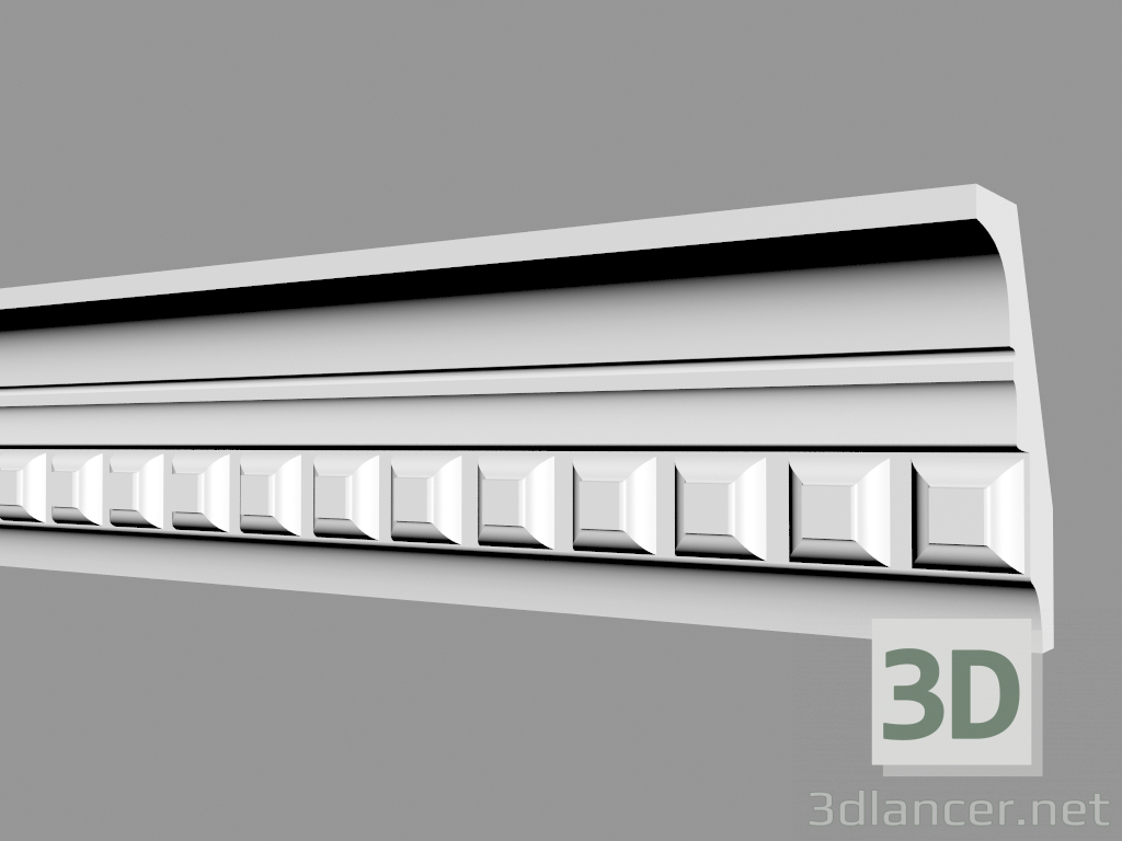 3d модель карниз C1004 – превью