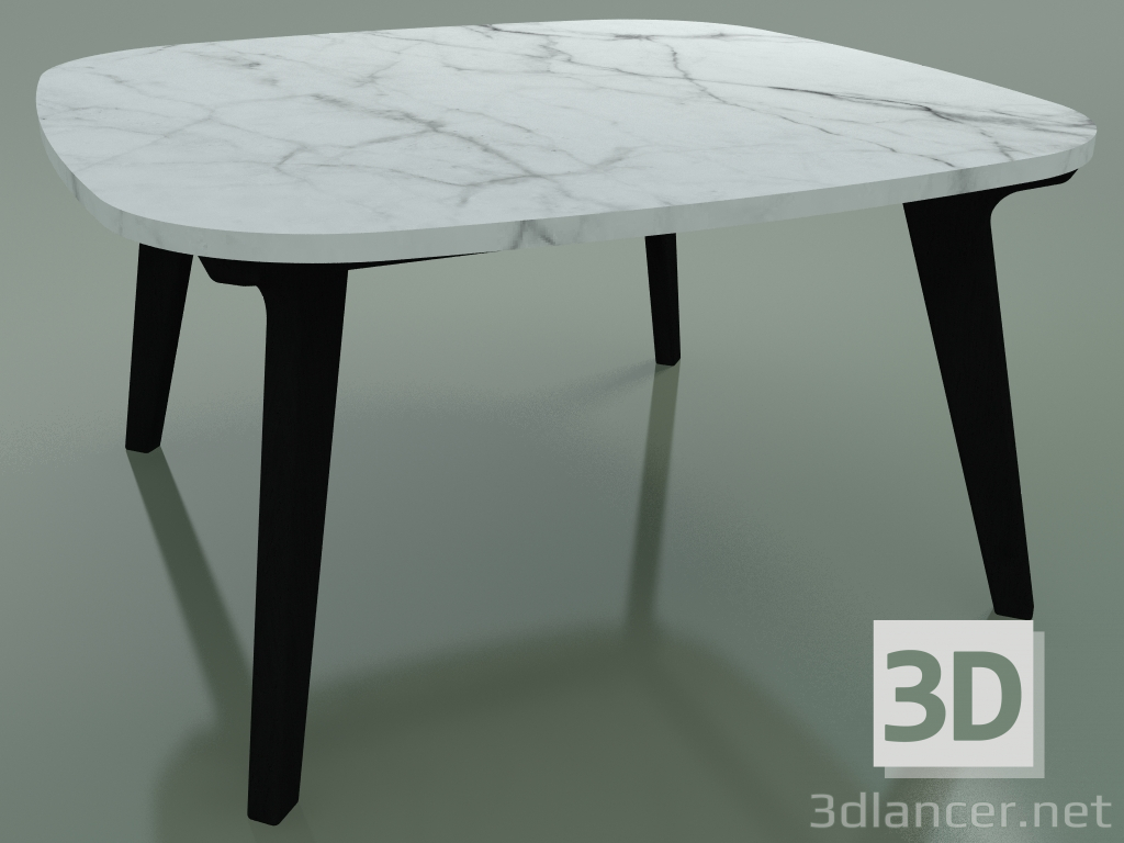 3d model Mesa de comedor (231, mármol, negro) - vista previa