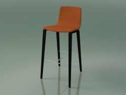 Silla de bar 5904 (4 patas de madera, tapizada, abedul negro)