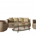 Muebles de sala 3D modelo Compro - render