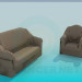 3D Modell Sofa - Vorschau