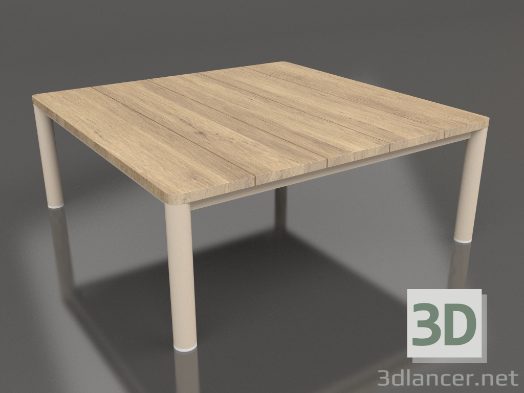 modèle 3D Table basse 94×94 (Sable, bois Iroko) - preview