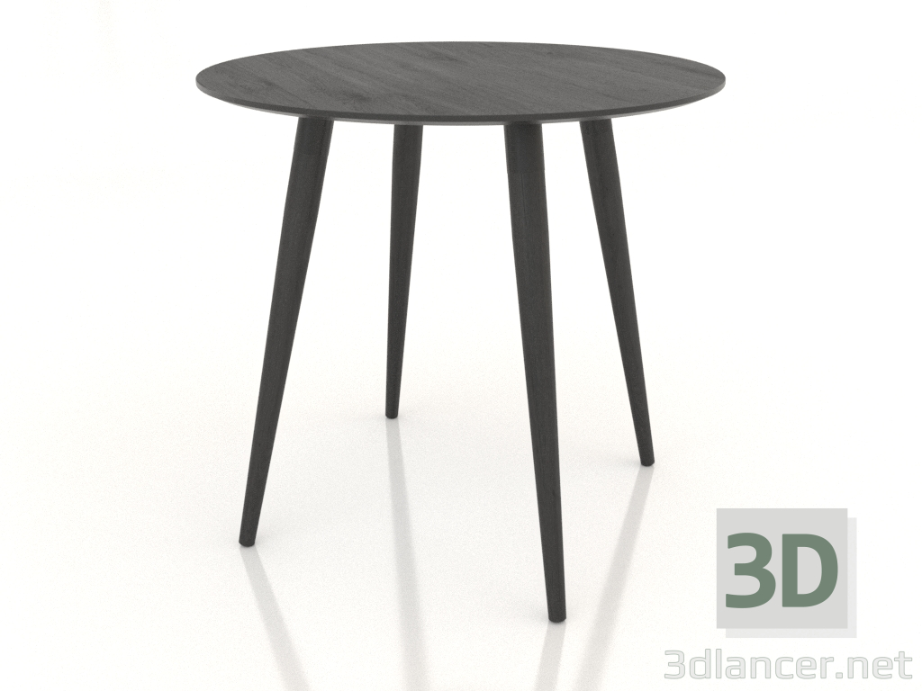 3d model Mesa de comedor BRUNO 800x800x750 mm (roble negro) - vista previa