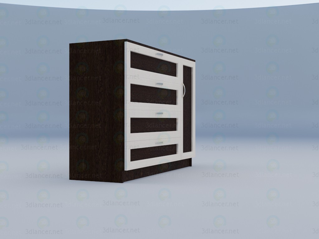 3d model Chest of drawers - preview