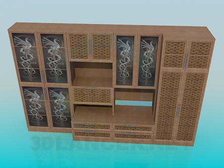 3d model Panel con trenza - vista previa