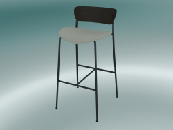 Bar stool Pavilion (AV10, H 95cm, 50x52cm, Walnut, Balder 612)