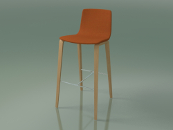 Silla de bar 5904 (4 patas de madera, tapizada, roble)