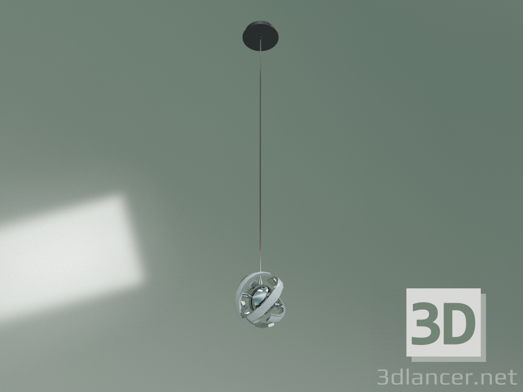 modèle 3D Lampe à LED suspendue Solo 90057-1 (chrome) - preview