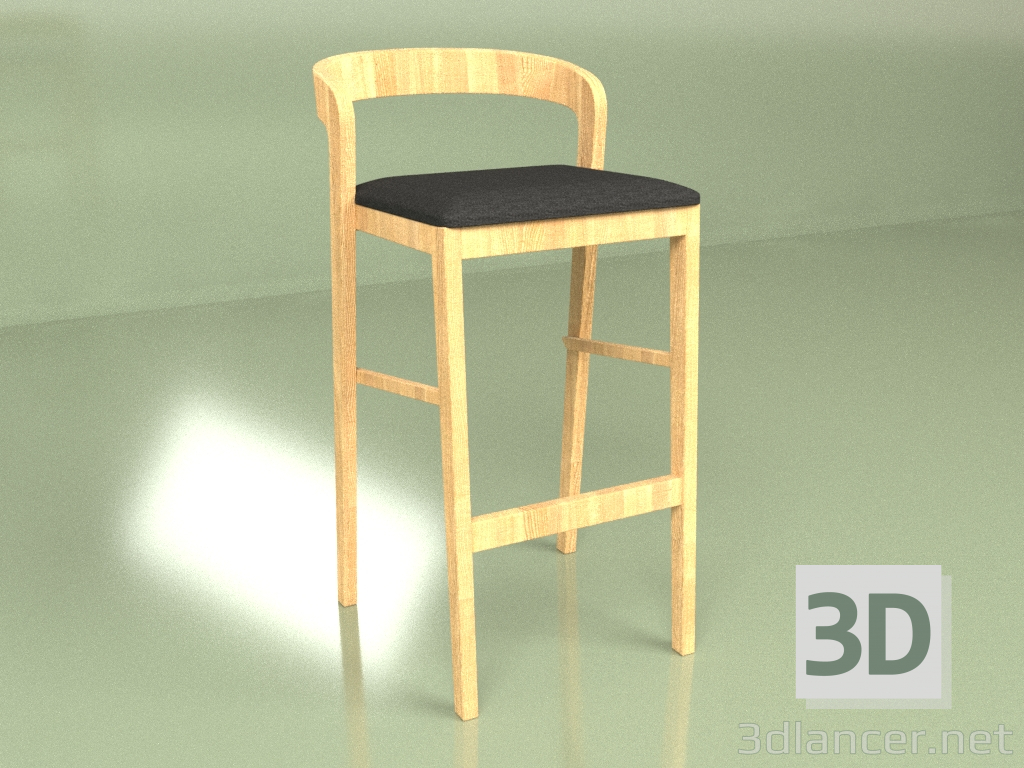 3d model Taburete de bar Folki - vista previa