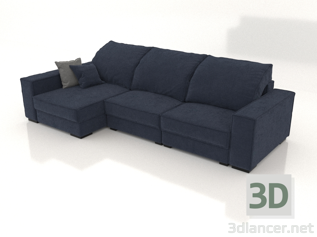 3D Modell Budapester Ecksofa - Vorschau