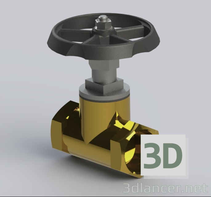 3d модель Вентиль в сборе – превью