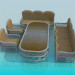 3d model A set of furniture in the living room - preview