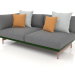 3d model Sofa module, section 1 left (Bottle green) - preview