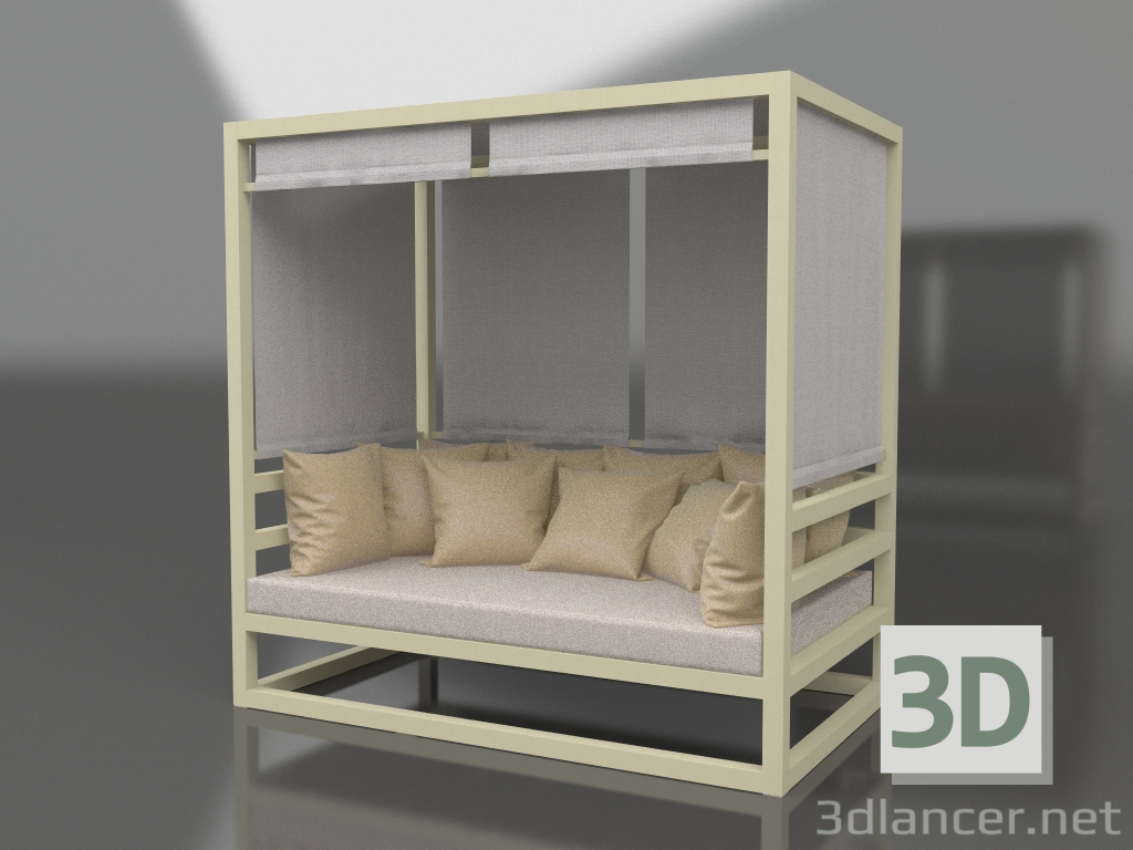 3d model Sofá (dorado) - vista previa