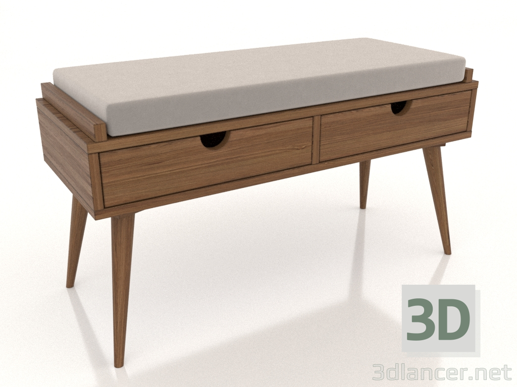 3d model Banquete (nogal claro) - vista previa