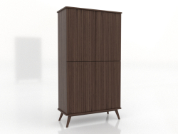 Schrank 5 1000x450x1800 mm (Nussbaum dunkel)