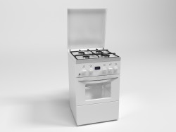 Model of kitchen gas range