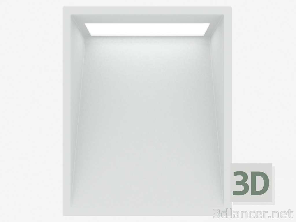 3d model Recessed wall light fixture GHOST SQUARE (C8026W) - preview