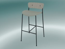 Bar stool Pavilion (AV10, H 95cm, 50x52cm, Lacquered oak, Balder 612)