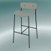 modèle 3D Tabouret de bar Pavilion (AV10, H 95cm, 50x52cm, Chêne laqué, Balder 612) - preview