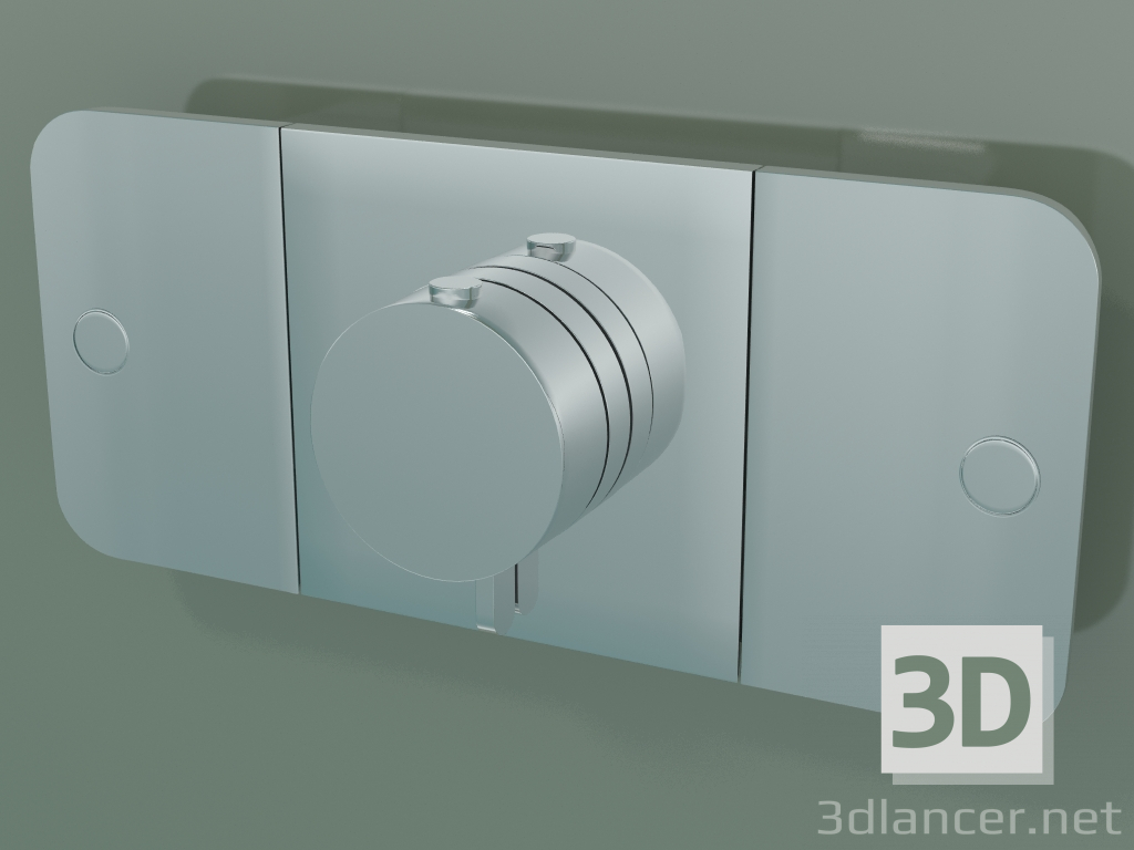 3d model Grifo de ducha, 2 salidas (45712000) - vista previa